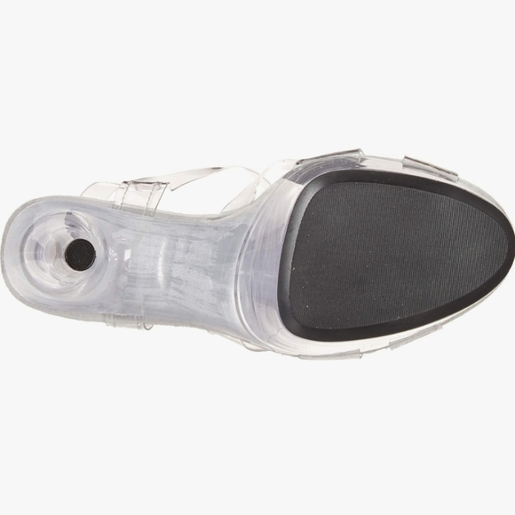 Ellie Shoes Women's Stiletto Clear Sandal Heeled New Size 6 - Picture 6 of 6